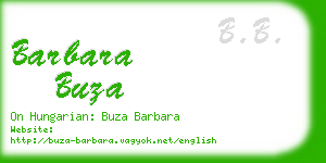 barbara buza business card